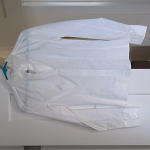 Boss 'Bashina' Stretch Poplin Shirt, White, NWT